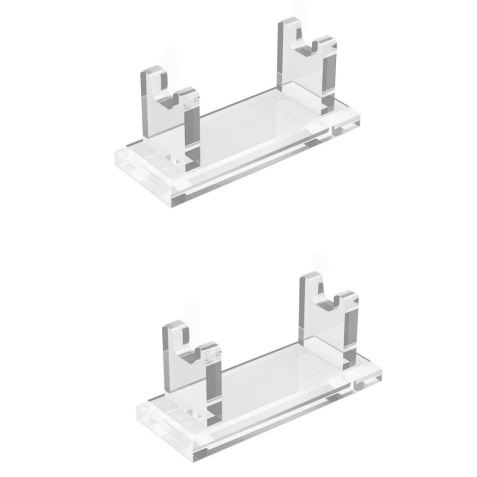 Buxuaaaa Of 2 Clear Cutter Organizers Not Slip Men ' s Grooming Addition Shelf for Wall Mount Male Shaving Planner Polyacrylate