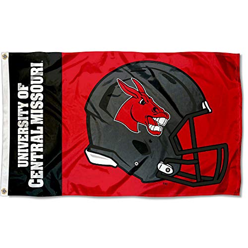 Central Missouri Mules Football Helmet Flag
