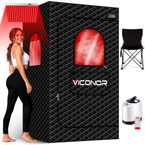 Viconor Infrared Sauna Box, Portable Steam Infrared Sauna Tent with