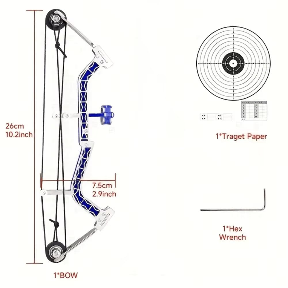 Futaba Mini Stainless Steel Compound Bow - Blue 4