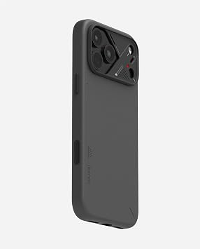 Aulumu iPhone 17 Pro Max İle Uyumlu A17 Vegan Leather Serisi MagSafe Deri Kılıf (Siyah)