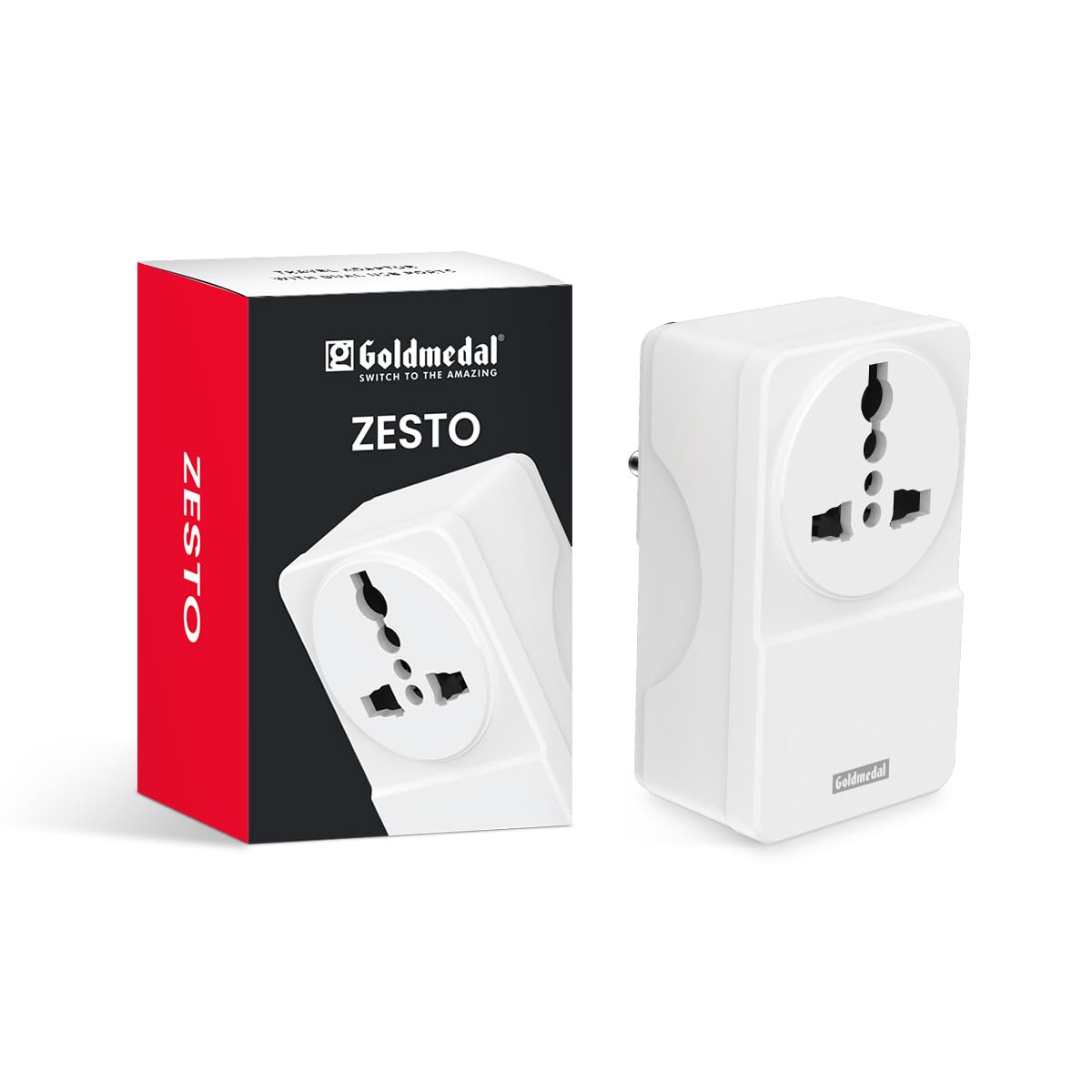 Goldmedal Zesto Dual USB with International Socket Travel Adaptor - White (Pack of 1), 1 Plug-in Socket Outlet, Dual USB Ports Type – A (2.5A Max) for Home & Office-image-40