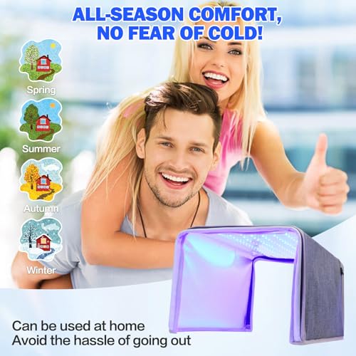 Portable LED Blue Light Box, Safe and Effective Blue Ray Light 144LED Three-Sided Lighting Home Use by BUIFAC - Image 7
