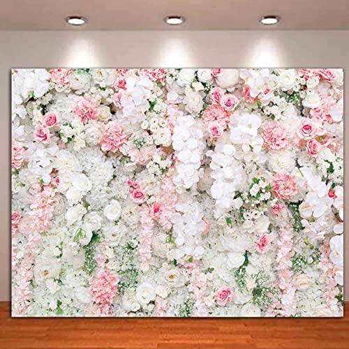 Fondo Fotográfico HQM Flores Rosa Rosa 7x5FT miniatura 5