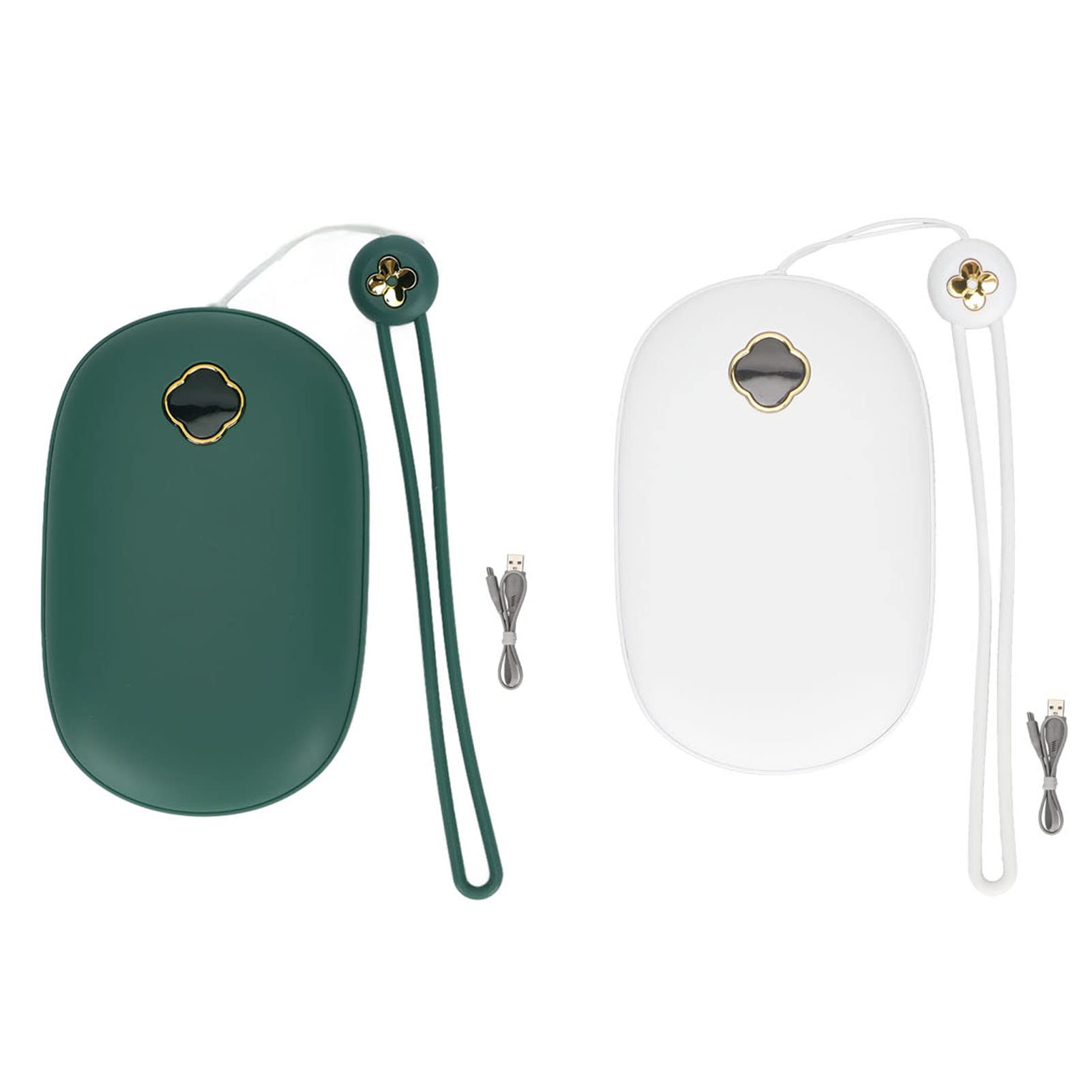 Cyrank Handwärmer Wiederaufladbar, Elektrischer Mini-USB-Handwärmer, Wiederverwendbar, Langlebige Heiz-Handwärmer, Outdoor/Indoor/Arbeit/Lernen/Camping/Jagd/Schmerzlinderung/warme Geschenke (Weiß)