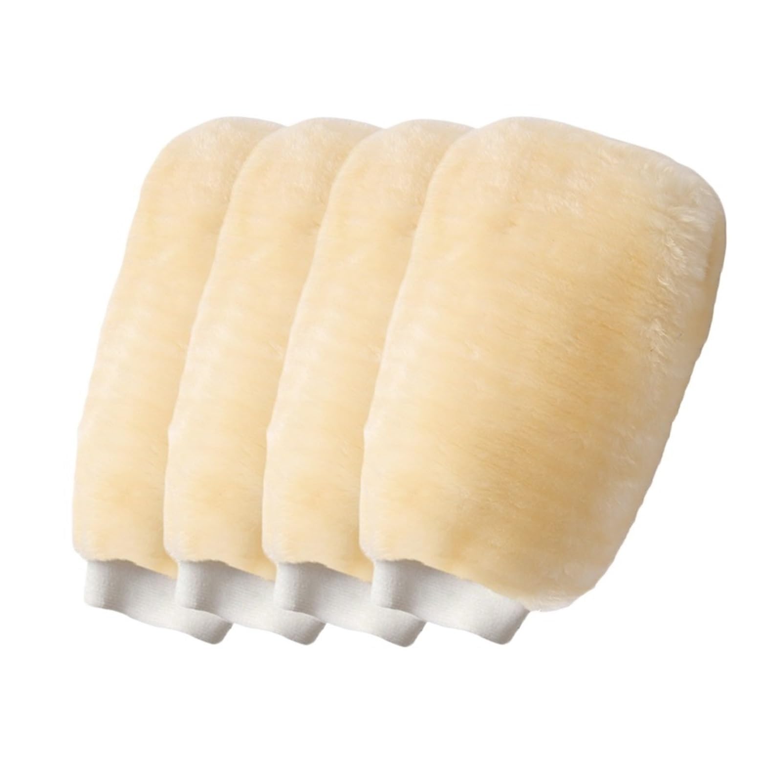 DYYEUAVT 4/10Pcs Microfiber Car Wash Mitt Cleaning Gloves Plush Ultra Soft Double Sided Towels Brush Detail Wax(4Pcs)