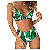 LSEEKA Sexy Bikini Push UpUv DurchläSsiger Bikini SonnendurchläSsig WasserlöSlicher Bikini Anker Bikini XXL Bikini Braun Bikini &A0630026 Grün XL