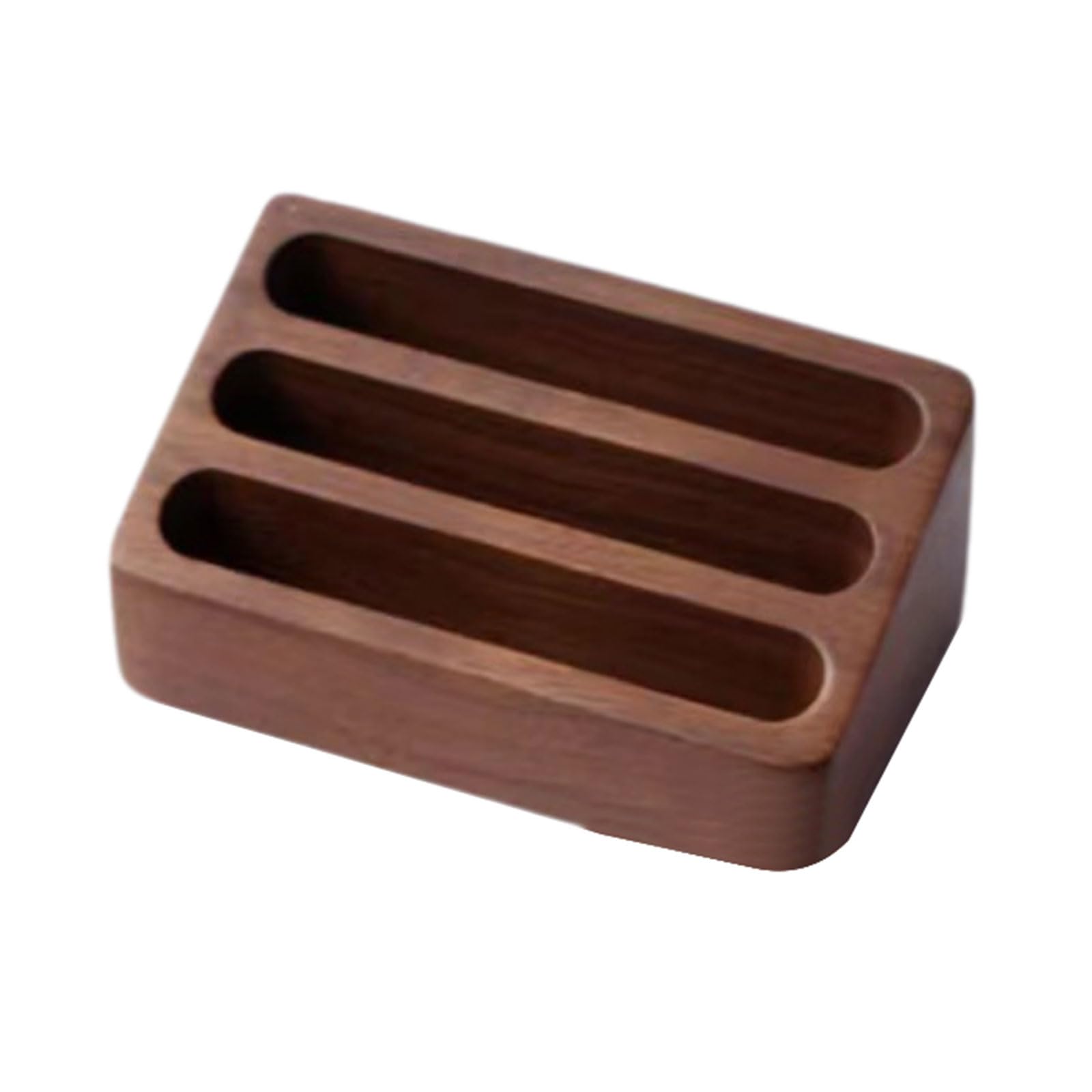 PANFHGFG Card Holder Desk Wood Business Card Organizers Desktop Business Display Stand for Home Desktop Display Rack