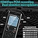 136GB Digital Voice Recorder Voice Activated Recorder for Lectures Meetings - aiworth 9860 Hours Sound Audio Recorder Dictaphone Recording Device with Playback,MP3 Player,Password,Variable Speed.