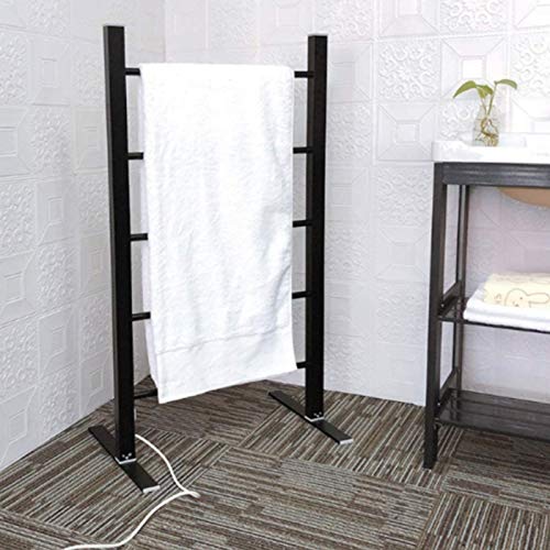 Sèche-serviettes sur pied chauffant 100W style échelle pour salle de bain