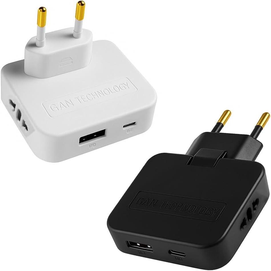 Adaptador Benjamin Articulado com USB-C e 3 Tomadas – Bivolt 10A, Carregador de Parede Multiuso, Compacto e Portátil, para Celular, Tablet, Notebook, Viagem, Casa e Escritório