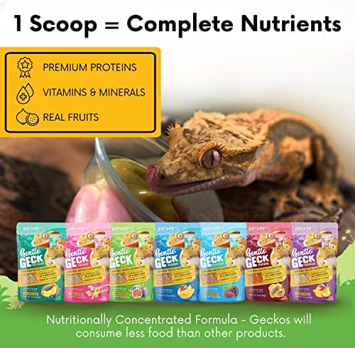 Gargeer 2oz Complete Crested Gecko Food Diet. Premium Mix, Ready to Use Freshly Made Powder. Unique Formula, Developed & Made in The USA. Enjoy! (Fig + Insects Protein) - 4