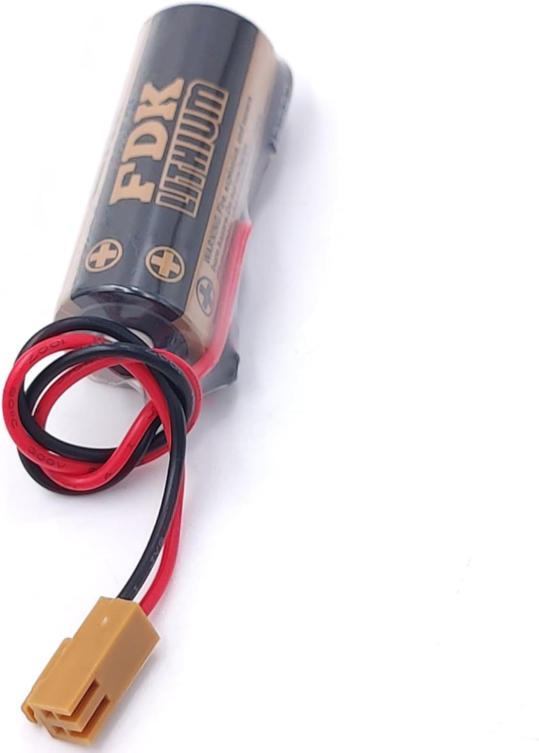 CR8.LHC Ersatz-Akku für Fuji FDK CR8-LHC SPS-Controller, 3 V, 2600 mAh, nicht wiederaufladbar, mit braunem Stecker, 10 Stück