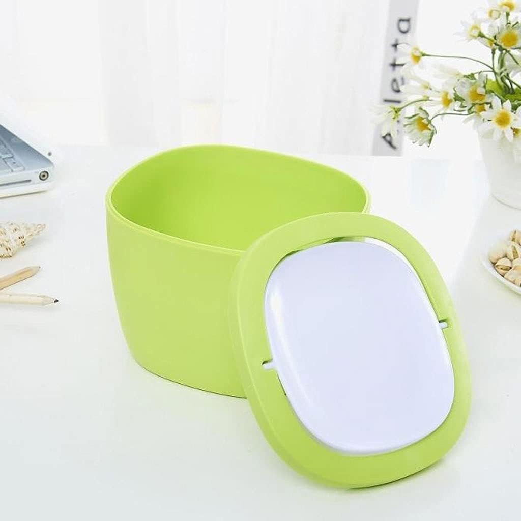 Trash Can Mini Shake Lid Trash Can Car Garbage Can Desktop Plastic Garbage Bin Suitable for Home Office Dormitory USO Interior y Exterior (Color : C)
