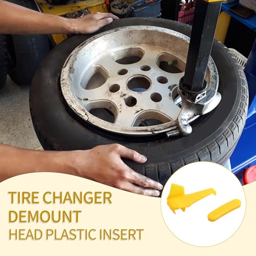 Image of Tire Machine Rim Protector,Tire Machine Duck Head Plastic Insert Tire Demount Head Tire Machine Guard Wheel Side Protector for Mount Demount Duck Head Tyre Repair 2.36 inchx1.02 inchx1.10 inch(12-Pack)
