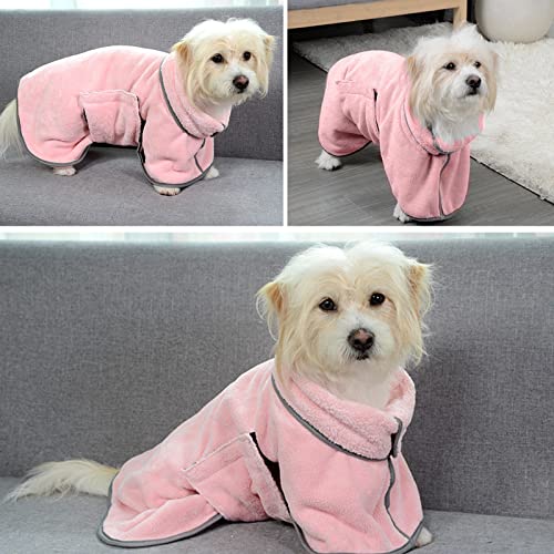 large dog bathrobe
