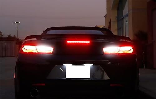 Miniatura 7 de iJDMTOY Luces de respaldo LED de alta potencia de xenón blanco de xenón de diseño especial compatible con Chevrolet Camaro 2016 en adelante (no se