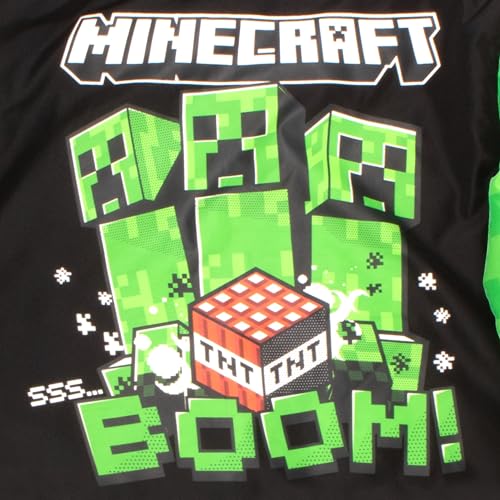 Image of Minecraft Bomber Jacket for Boys, Zip-Up Graphic Print Varsity Jacket for Kids and Toddlers