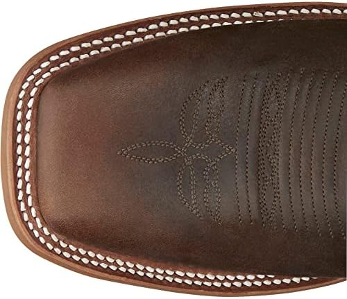 Justin Men's Bent Rail Bender Performance Western Boot Broad Square Toe Chocolate 12 D | Image 3