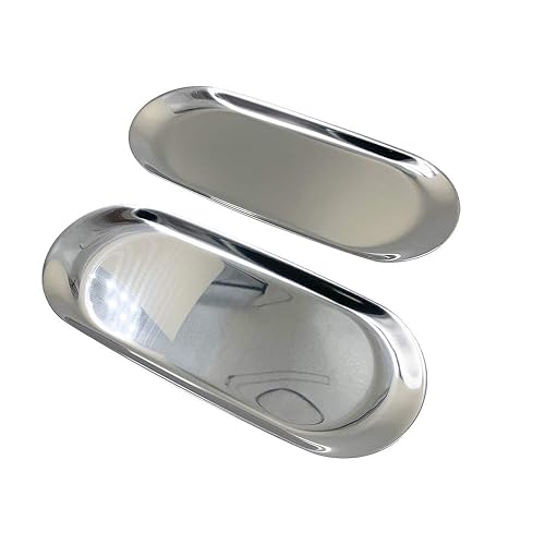 Stainless Steel Jewelry Tray Cosmetics Holder Display Organizer for Keys