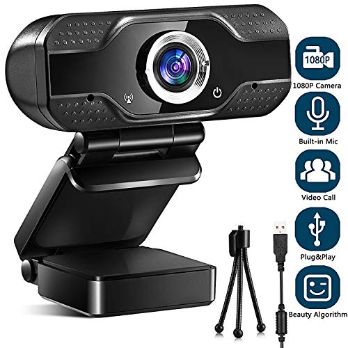 Webcam with Microphone HD 1080P, Alcyoneus Web Camera for Computer PC Laptop Desktop