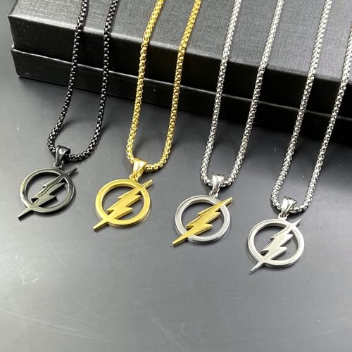 Image of Tapp Collections Stainless Steel Superhero Pendant Necklace