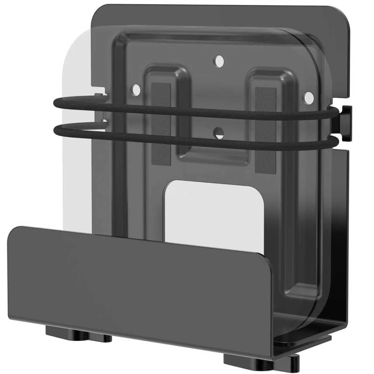 Photo 1 of 1 Pack Cable Box Mount and Modem Mount, Adjustable Wall Mount for Small and Wide Devices, Media Players, Cable Boxes, Modems, DVD Players