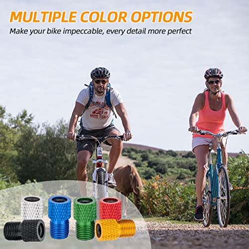 Presta Valve Adaptor - Convert Presta To Schrader For Bikes, E-Bikes, E-Scooters And Cars - Inflate Tire Using Standard Bike Pump Or Air Compressor (Pack Of 4 + 4 Caps) #TOP5