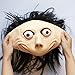 MOMO Scary MASK Halloween Props - Creepy Horror Latex Realistic Full Head with Wig Cosplay Costume Mask Party Decoration