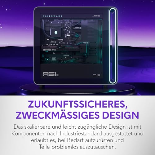 Alienware Area-51 Gaming Desktop - Intel Core Ultra 9 Series 2, Nvidia GeForce RTX 5090, 64GB RAM, 4TB SSD, Liquid-Cooled CPU, Windows 11 Home, AlienFX - Lunar Silver