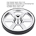 2PCS Metal Robot Wheel, Replacement, Neoprene Tire Tread, Great Traction for Industrial Robot Parts