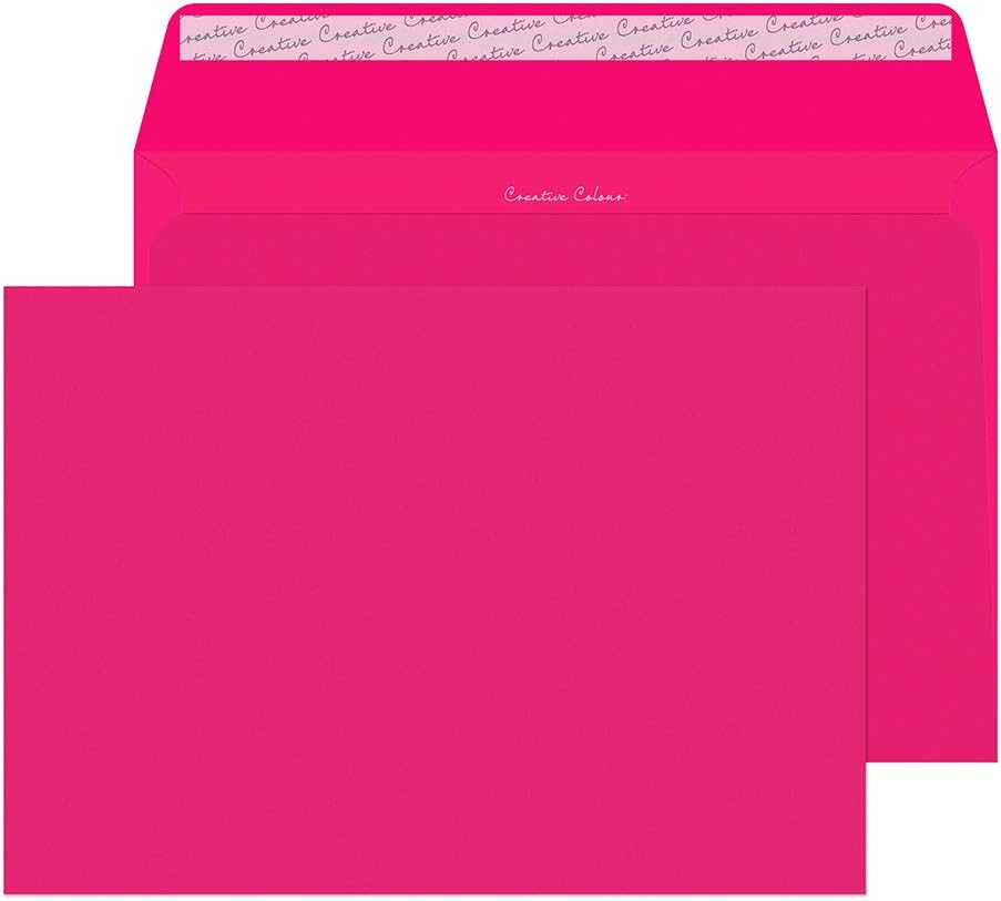 Blake Creative Color, Bright Pink Invitation Envelopes, 9