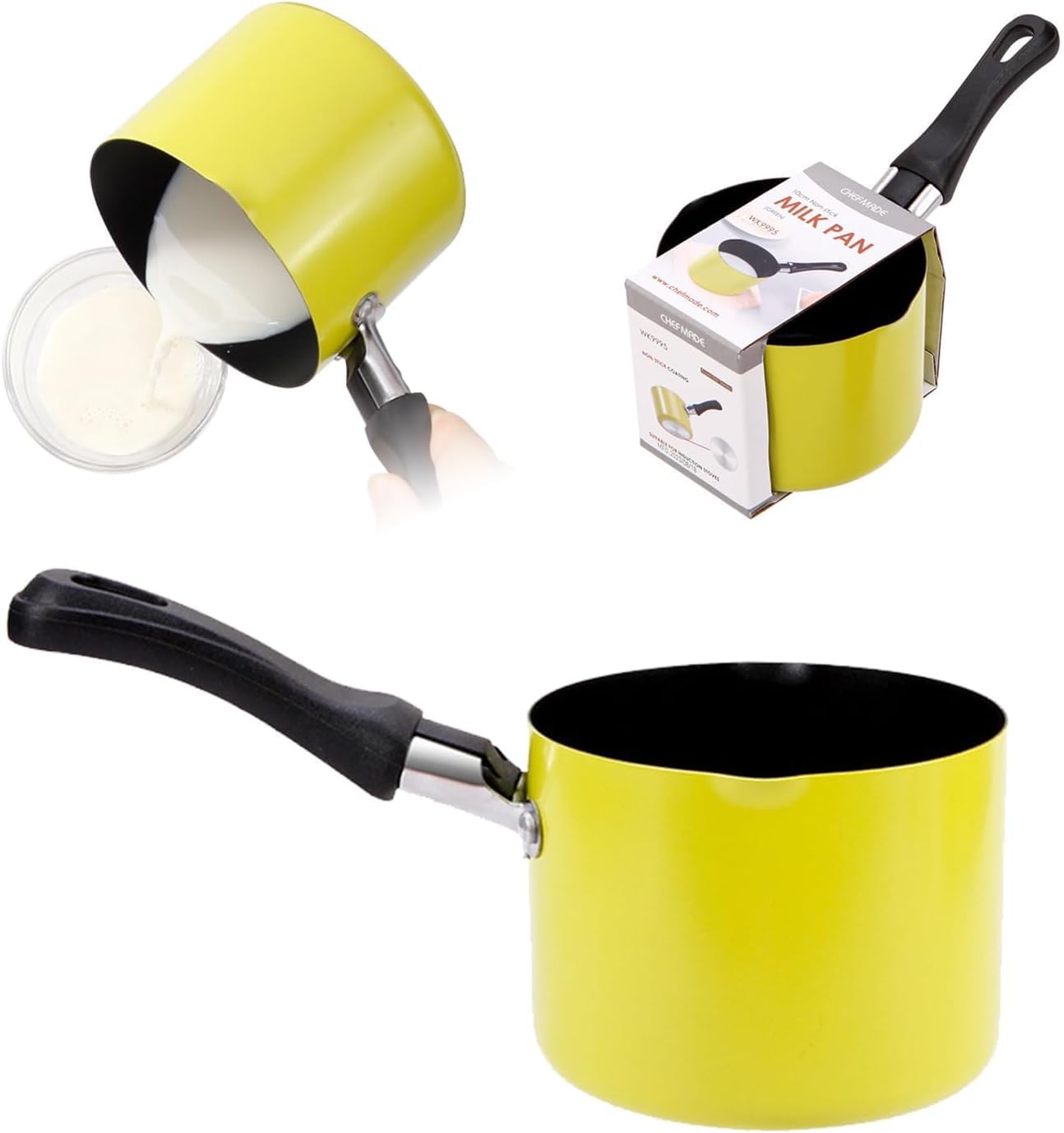 Jenngaoo Mini Sauce Pan, Nonstick Butter Warmer Small Pot (Green)