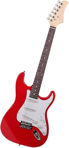 Miniatura 7 de Rosewood - Guitarra eléctrica de diapasón para diapasón, guitarra eléctrica de cuerpo semihueco, guitarra eléctrica para diestros, kits para