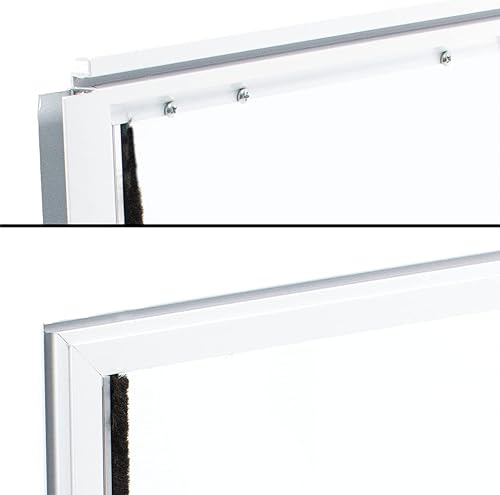 Miniatura 7 de Puertas de pantalla para gatos y perros Solapa única Puertas de pantalla de marco de 12 pulgada solamente Requiere instalación especializada