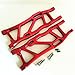 Aluminum Alloy Rear Lower Suspension Arms for ARRMA 1/8 Kraton Outcast Talion Notorious 6S Replace AR330249 - RED