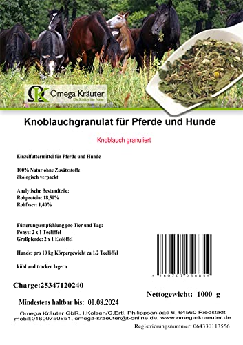 Knoblauchgranulat für Pferde und Hunde 1000g