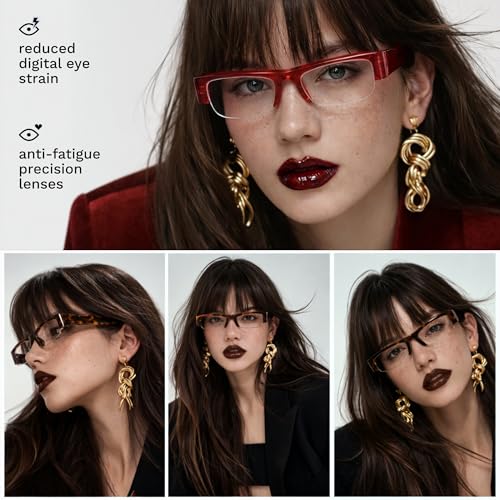 Image of livho Blue Light Blocking Glasses for Women and Men, Lightweight Metal Frame Computer Glasses, Anti Eye Strain, UV Protection