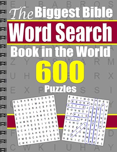 The Biggest Bible Word Search Book in the World: 600 Puzzles