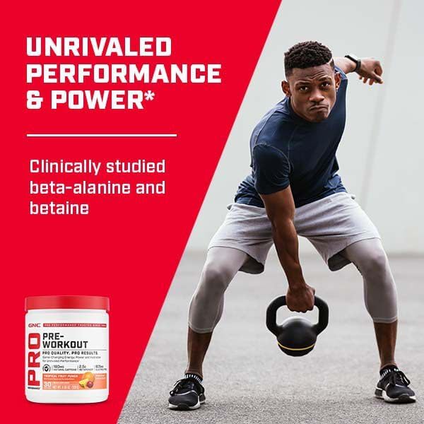 GNC Pro Performance Pre Workout Powder for Men and Women, Energy, Hydration, and Focus, Sugar Free, Gluten Free, Performance Supplement, Watermelon, 30 Servings image 5 of 8 B0D5MMC4FP