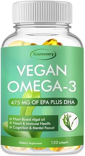 Oméga-3 Végétalien 120 Gélules Huile d'Algues