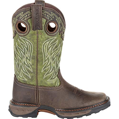 Durango Kids Lil Maverick Xp Western Boot, Oiled Brown And Forest Green, 8 Us Unisex Toddler #TOP6