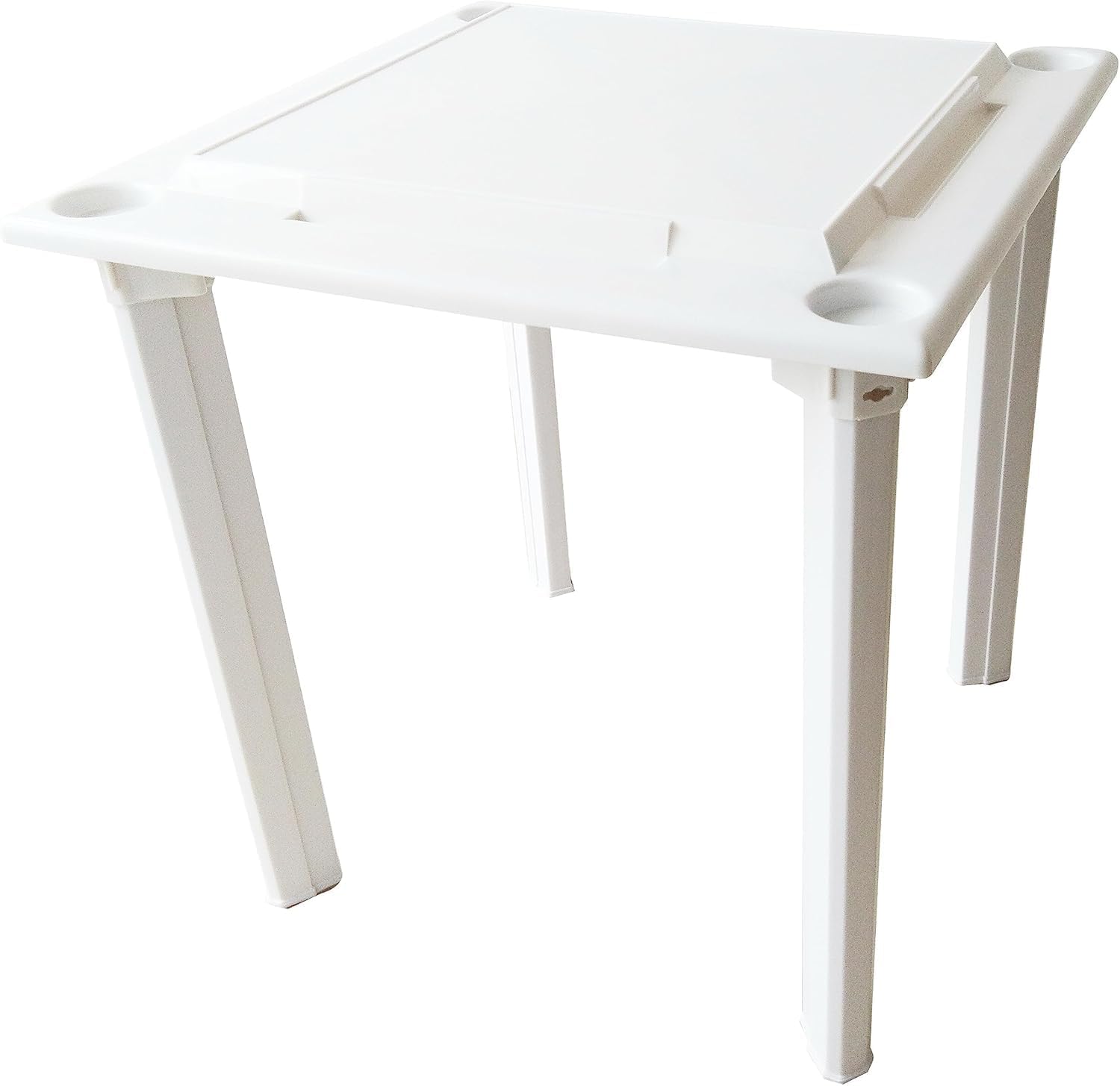Bene Casa - Indoor & Outdoor Domino and Game Table Includes Domino and Scrabble Tile Racks and Cup Holders - Table Legs are Removable for Easy Storage - Mesa de Juego