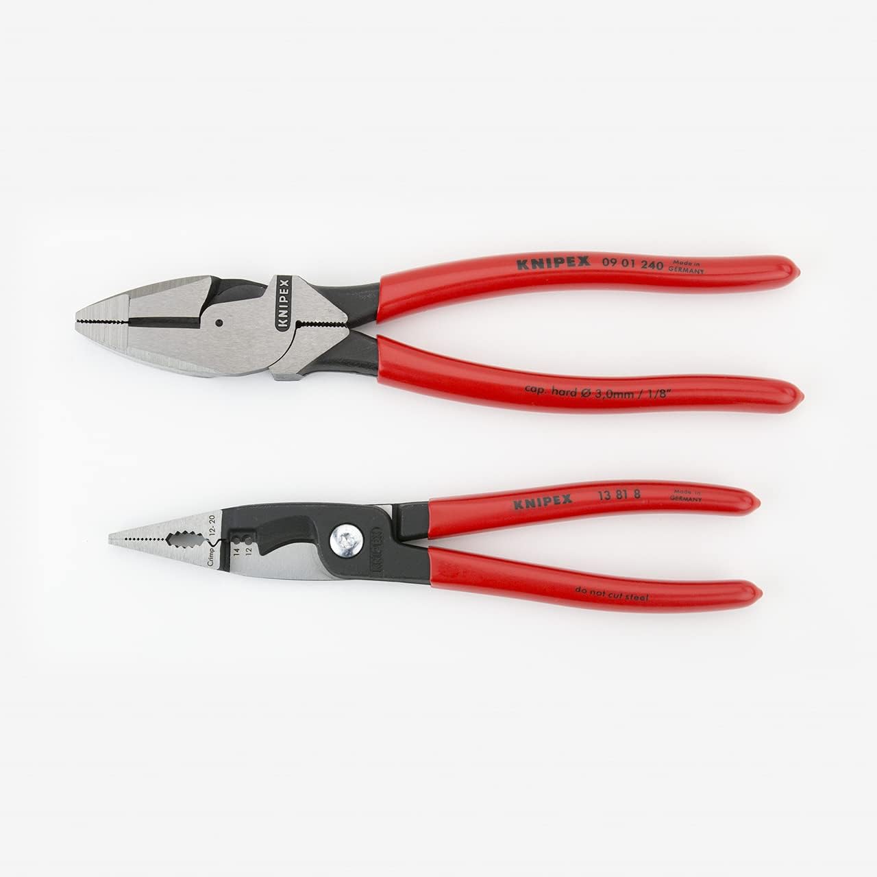 Knipex Tools 9K 00 80 130 US Electrician's Pliers Tool Set with Keeper Pouch (2 Piece)