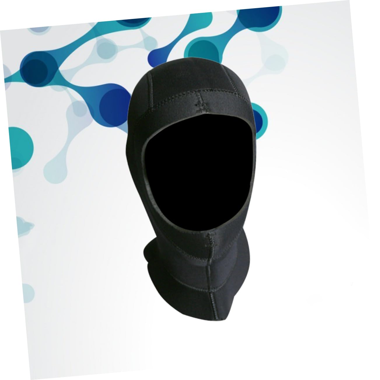 Cubierta de la Cabeza de Buceo Gorro de Neopreno Sombreros de Hombre equipados bucear Impermeables Gorro de esnórquel Capucha de Buceo Black