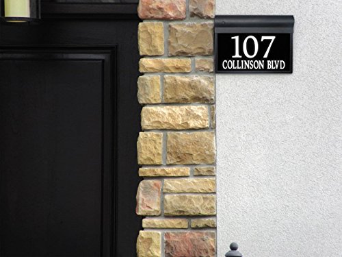 Sight Lights Personalized And Customized Illuminated Led Address Sign (Electrical), Modern Style With Street Name, 17 Inch, Bright White #TOP3