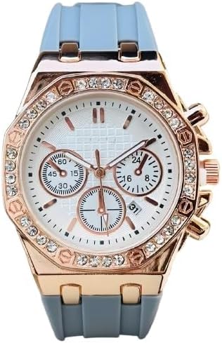 Men's Watch New Wheels Rolling Creative Fashion Che Youhui League Fans Butterfly Double Snap Gift Wristwatch -Gray