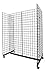Black Grid Gondola 24 W x 48 L Inches Includes Grid Panels, Base and Connectors