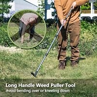 Mitclear Weed Puller Tool with Long Handle(58IN) for Garden Yard — image 4