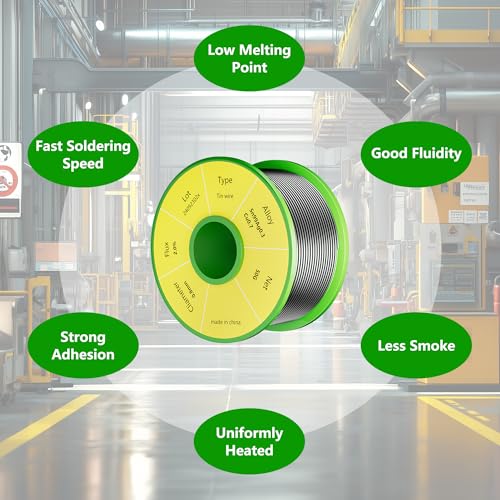 Image of Leffo Rosin Core Solder Wire for Electrical Soldering(0.8mm /50g) - Sn99 Ag0.3 Cu0.7